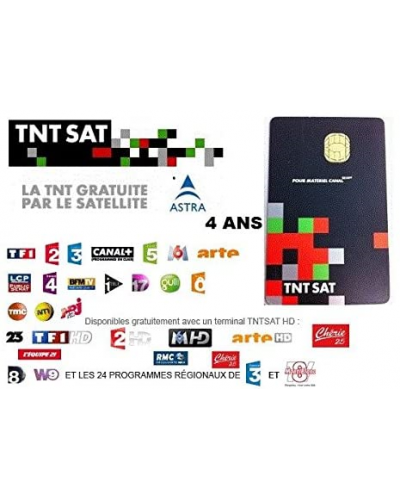 Carte TNT-SAT France